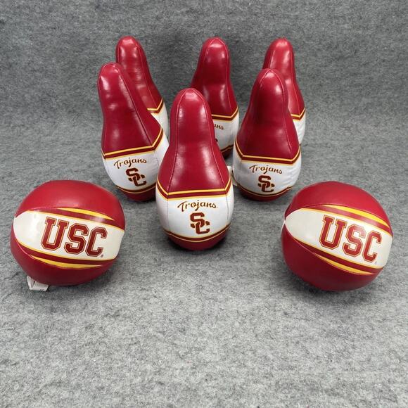 USC Trojans Bowling Pins & Ball set Soft by Rawlings Novelty Tailgating - Picture 2 of 5